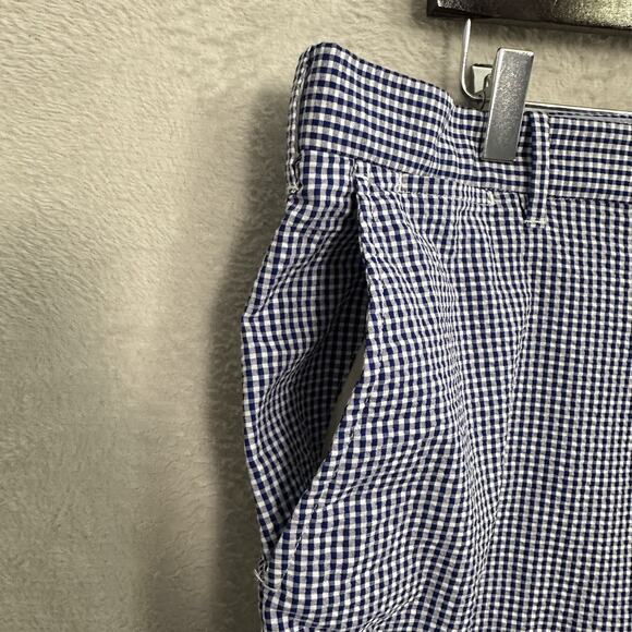 Polo Golf Ralph Lauren Houndstooth Seersucker Shorts Men's Size 40 Blue Crest - Picture 4 of 10